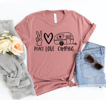 Load image into Gallery viewer, Peace Love Camping T-shirt
