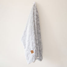 Load image into Gallery viewer, Super Cozy Grey Zig-Zag Fur Blanket
