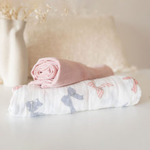 Load image into Gallery viewer, Snuggle Wrap Pastel Pink Swaddle Blanket Set
