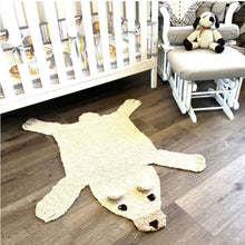 Load image into Gallery viewer, Organic Wool Play Mat + Nursery Rug  | Polar Bear

