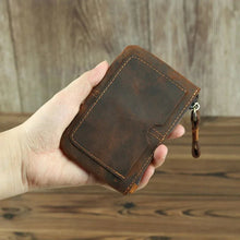 Load image into Gallery viewer, The Cael | Handmade Leather Coin Purse with Zipper
