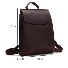 Load image into Gallery viewer, The Gyda Backpack | Vintage Leather Travel Backpack
