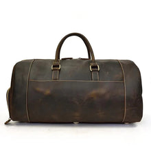 Load image into Gallery viewer, The Bard Weekender | Handmade Leather Duffle Bag
