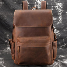 Load image into Gallery viewer, The Helka Backpack | Genuine Vintage Leather Backpack
