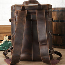 Load image into Gallery viewer, The Raoul Backpack | Handmade Vintage Leather Backpack
