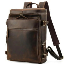 Load image into Gallery viewer, The Raoul Backpack | Handmade Vintage Leather Backpack
