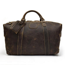 Load image into Gallery viewer, The Eira Duffle Bag | Vintage Leather Weekender
