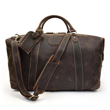 Load image into Gallery viewer, The Eira Duffle Bag | Vintage Leather Weekender
