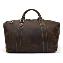 Load image into Gallery viewer, The Eira Duffle Bag | Vintage Leather Weekender
