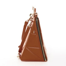 Load image into Gallery viewer, Brown Leather Backpack Purse for Women Unique Convertible Crossbody Bag
