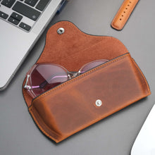 Load image into Gallery viewer, Rochester Full-Grain Leather Eyeglass Case
