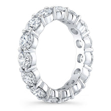 Load image into Gallery viewer, 4.00 Ct Round Cut Created Moissanite Classic Eternity Band in 14k Gold Overlay
