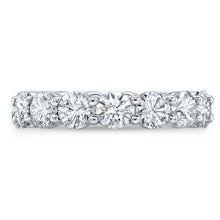 Load image into Gallery viewer, 4.00 Ct Round Cut Created Moissanite Classic Eternity Band in 14k Gold Overlay
