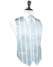 Load image into Gallery viewer, Striped Satin Tuxedo Vest 11
