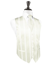Load image into Gallery viewer, Striped Satin Tuxedo Vest
