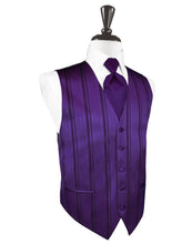 Load image into Gallery viewer, Striped Satin Tuxedo Vest
