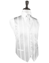 Load image into Gallery viewer, Striped Satin Tuxedo Vest
