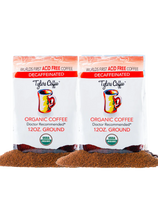 Load image into Gallery viewer, Tylers Decaf Ground Acid Free Coffee

