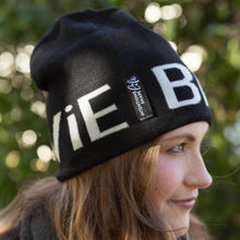 Load image into Gallery viewer, BIG LOViE JACQUARD INTENTIONS BEANIE | BLACK
