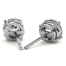 Load image into Gallery viewer, AGI Certified 2.00 CTW Lab Grown Diamond Stud Earrings | G Color VS Clarity
