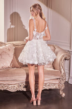 Load image into Gallery viewer, Wedding Mini With Beaded Floral Applique
